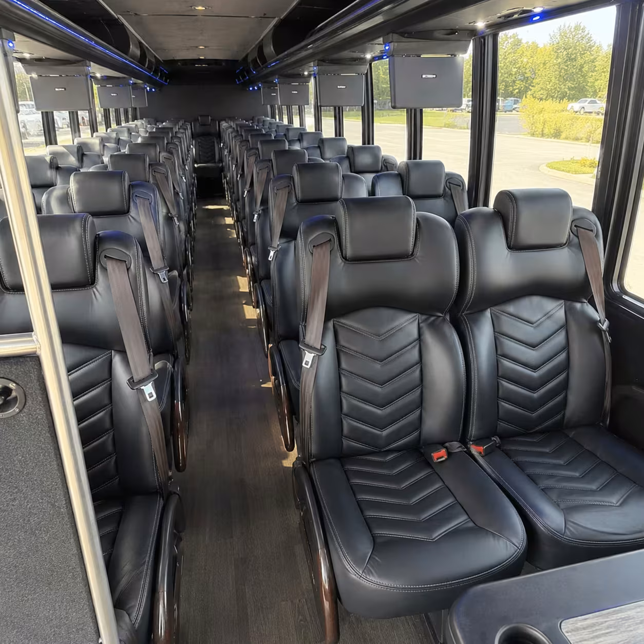 28 passenger minibus interior