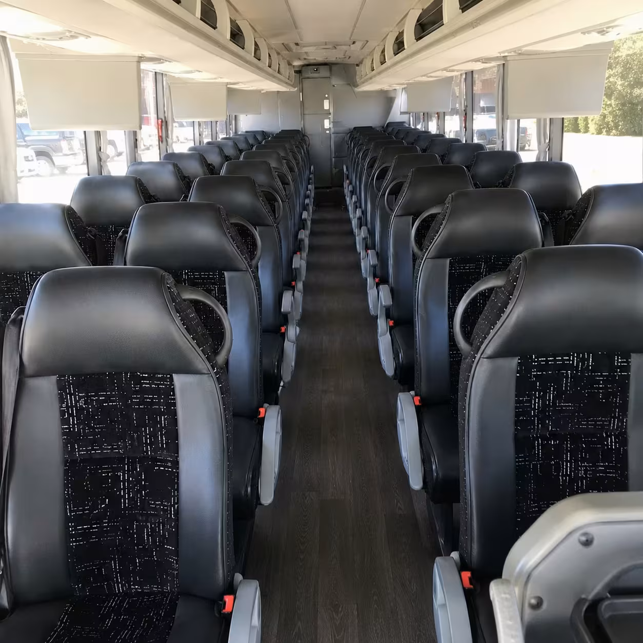 56 passenger charter bus interior