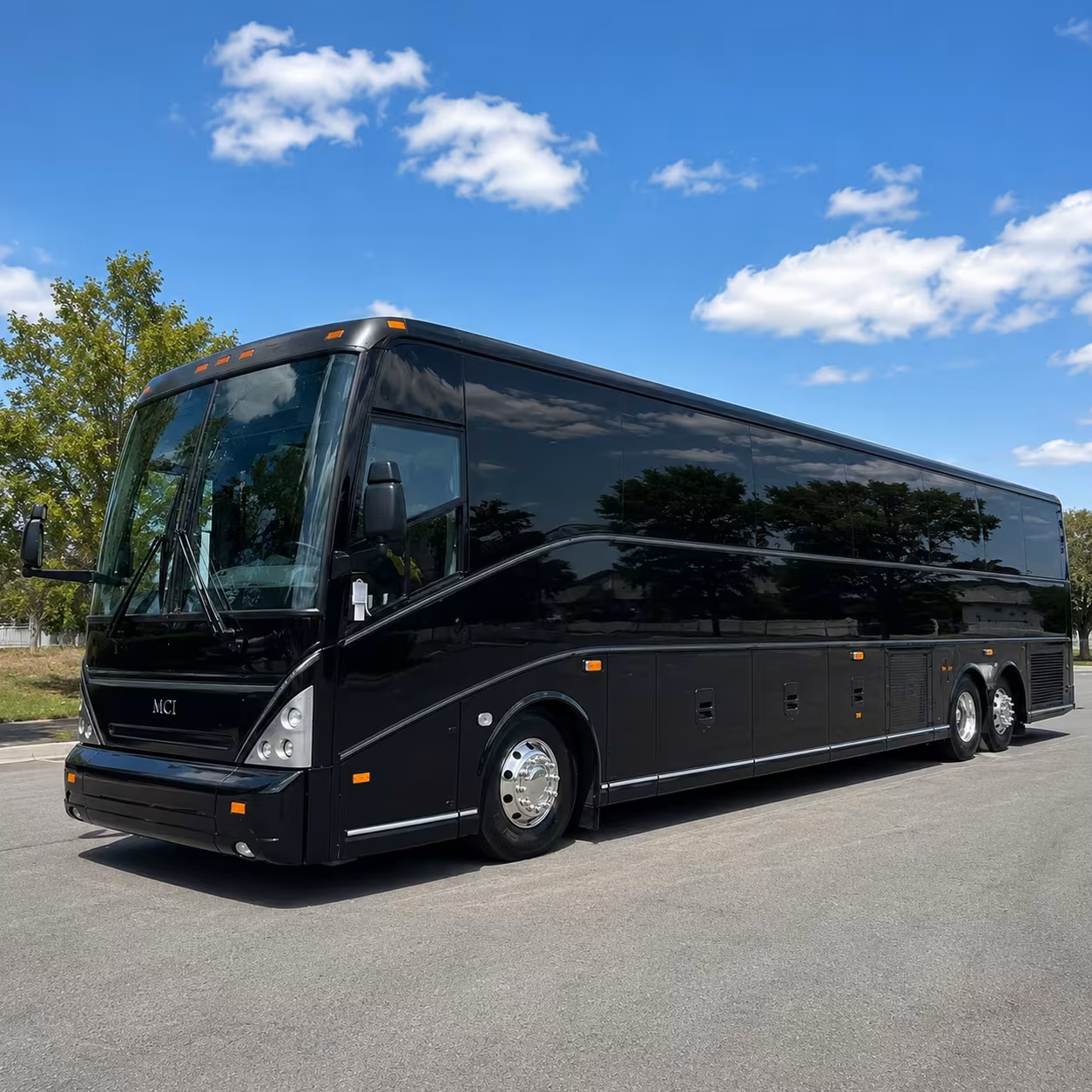 chino hills charter bus rental exterior