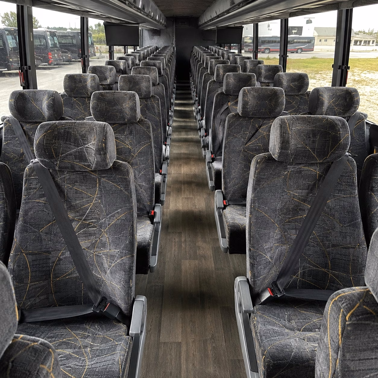 chino hills charter bus rental interior